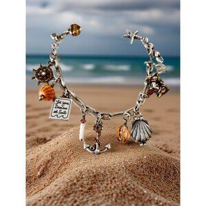 Brighton Ship to Shore nautical Beach sailing charm bracelet